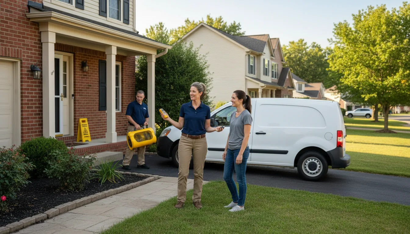 Residential water damage restoration in York Haven, PA